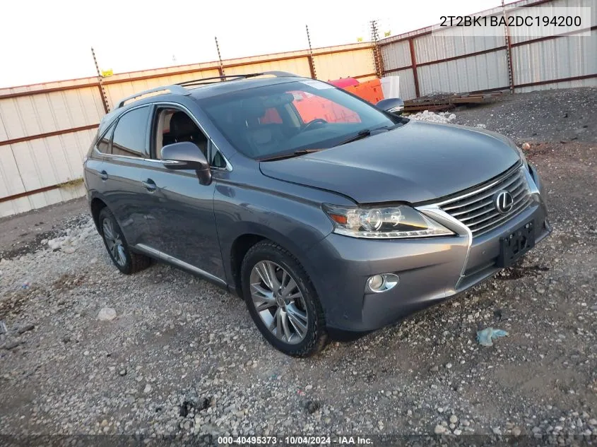 2T2BK1BA2DC194200 2013 Lexus Rx 350