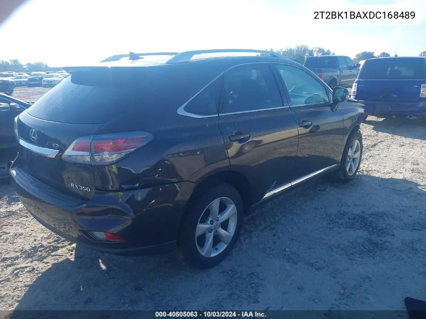 2013 Lexus Rx 350 VIN: 2T2BK1BAXDC168489 Lot: 40505063