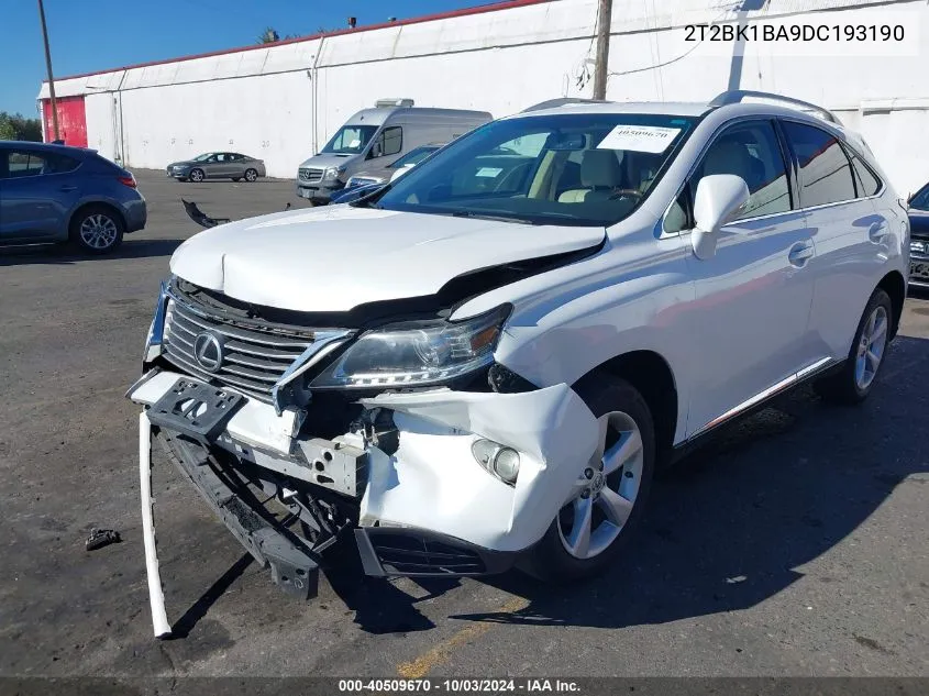 2T2BK1BA9DC193190 2013 Lexus Rx 350