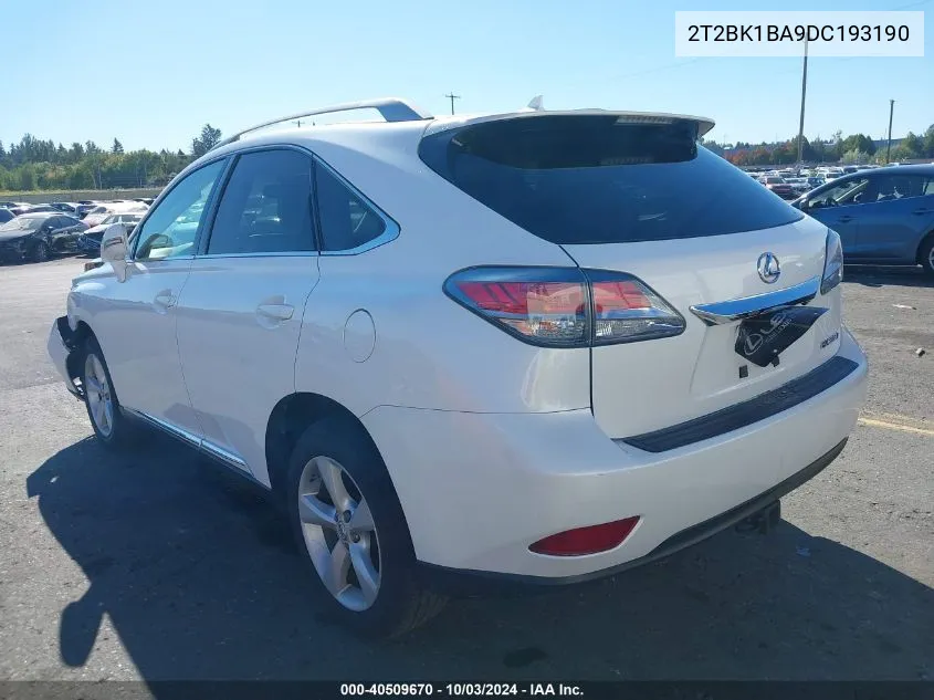 2T2BK1BA9DC193190 2013 Lexus Rx 350