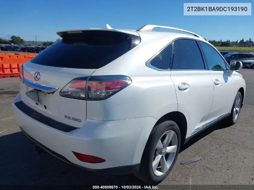 2T2BK1BA9DC193190 2013 Lexus Rx 350