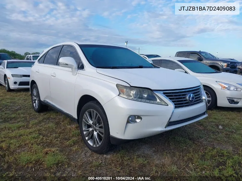 2013 Lexus Rx 450H VIN: JTJZB1BA7D2409083 Lot: 40510201