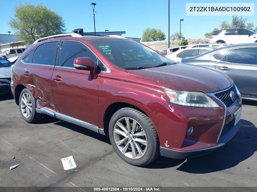 2013 Lexus Rx 350 VIN: 2T2ZK1BA6DC100902 Lot: 40512504