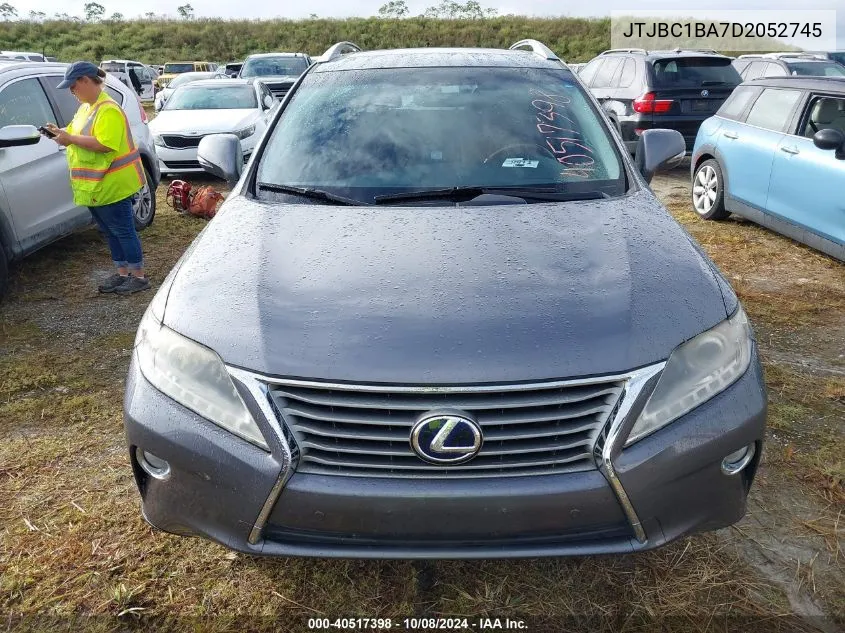 2013 Lexus Rx 450 VIN: JTJBC1BA7D2052745 Lot: 40517398