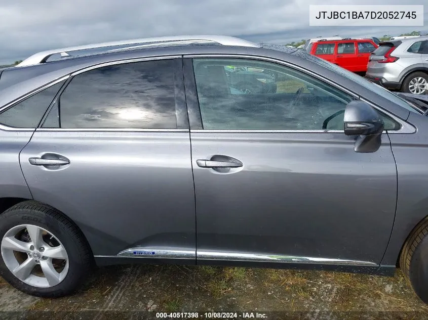 2013 Lexus Rx 450 VIN: JTJBC1BA7D2052745 Lot: 40517398