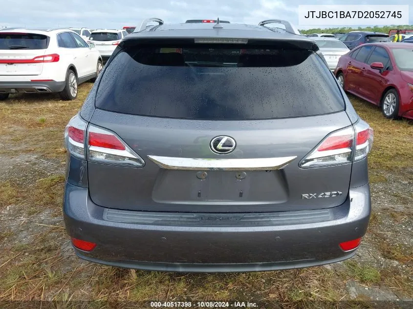 2013 Lexus Rx 450 VIN: JTJBC1BA7D2052745 Lot: 40517398