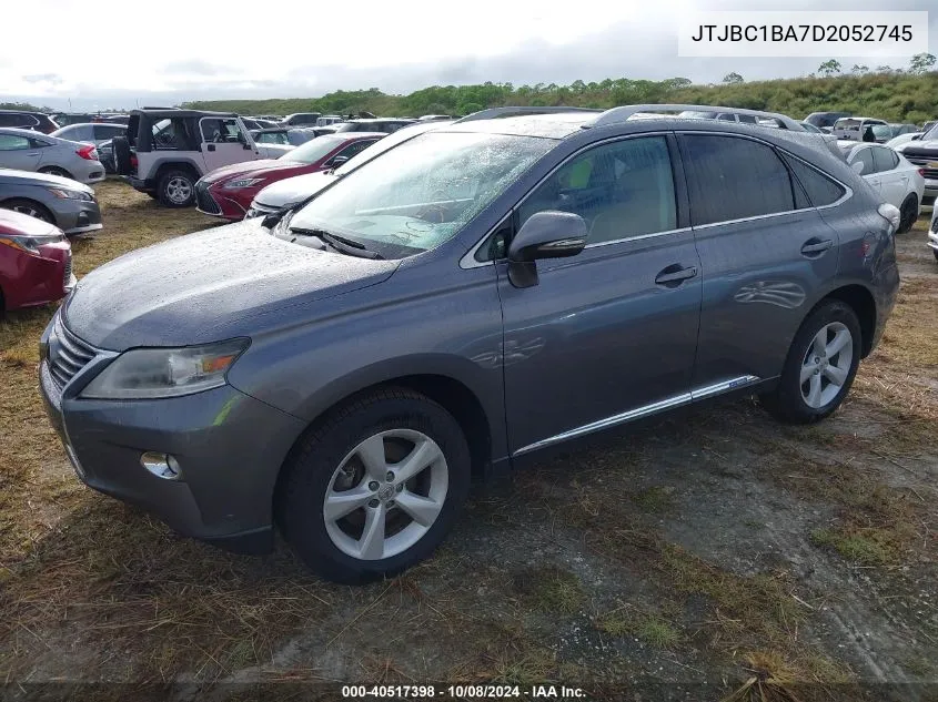 2013 Lexus Rx 450 VIN: JTJBC1BA7D2052745 Lot: 40517398