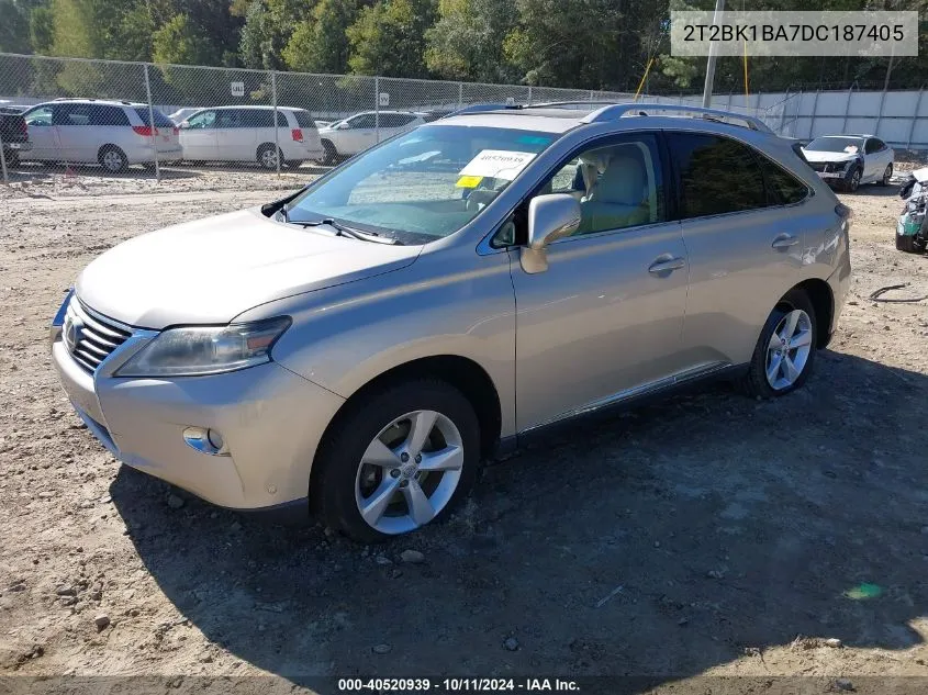 2013 Lexus Rx 350 VIN: 2T2BK1BA7DC187405 Lot: 40520939