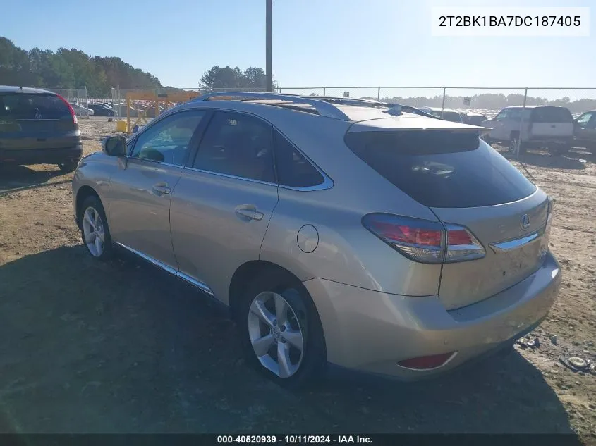 2013 Lexus Rx 350 VIN: 2T2BK1BA7DC187405 Lot: 40520939