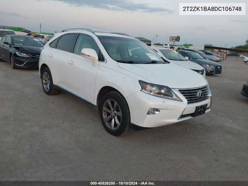 2013 Lexus Rx 350 VIN: 2T2ZK1BA8DC106748 Lot: 40526205