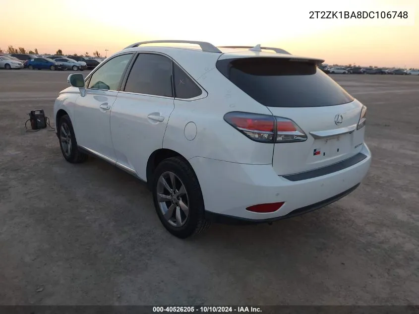 2T2ZK1BA8DC106748 2013 Lexus Rx 350