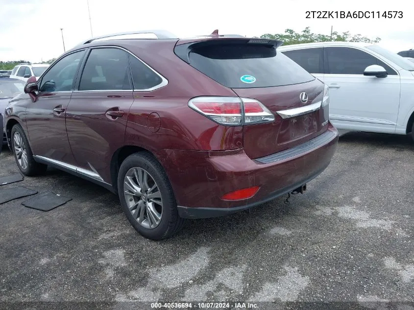 2013 Lexus Rx 350 VIN: 2T2ZK1BA6DC114573 Lot: 40536694