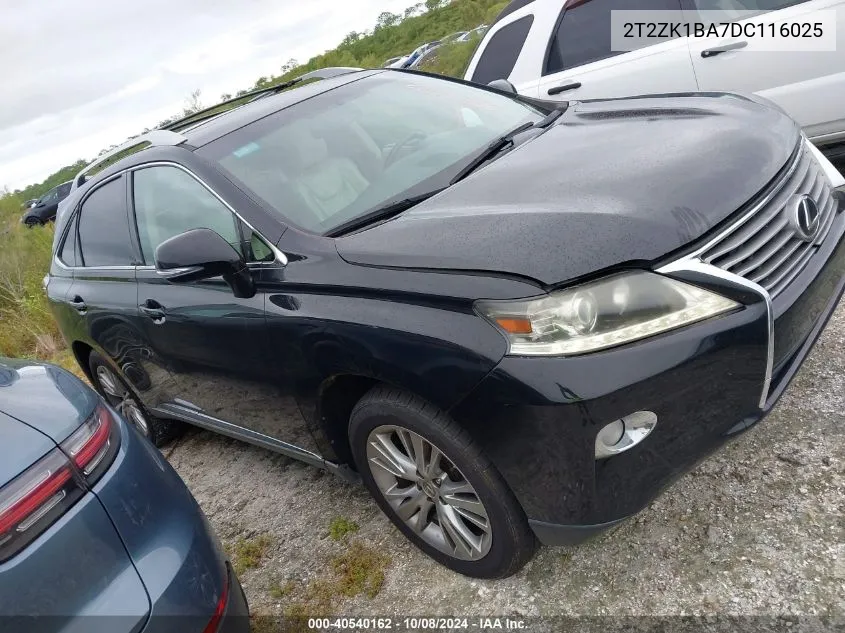 2013 Lexus Rx 350 VIN: 2T2ZK1BA7DC116025 Lot: 40540162