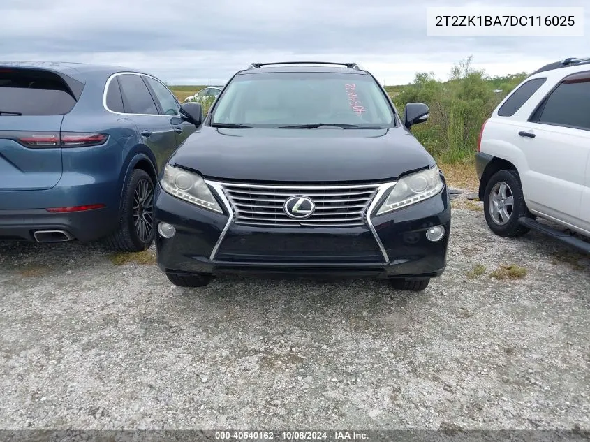 2013 Lexus Rx 350 VIN: 2T2ZK1BA7DC116025 Lot: 40540162