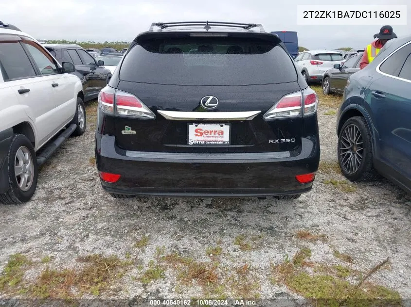 2013 Lexus Rx 350 VIN: 2T2ZK1BA7DC116025 Lot: 40540162