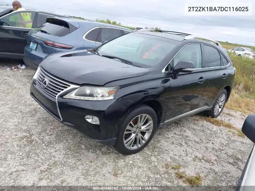 2013 Lexus Rx 350 VIN: 2T2ZK1BA7DC116025 Lot: 40540162