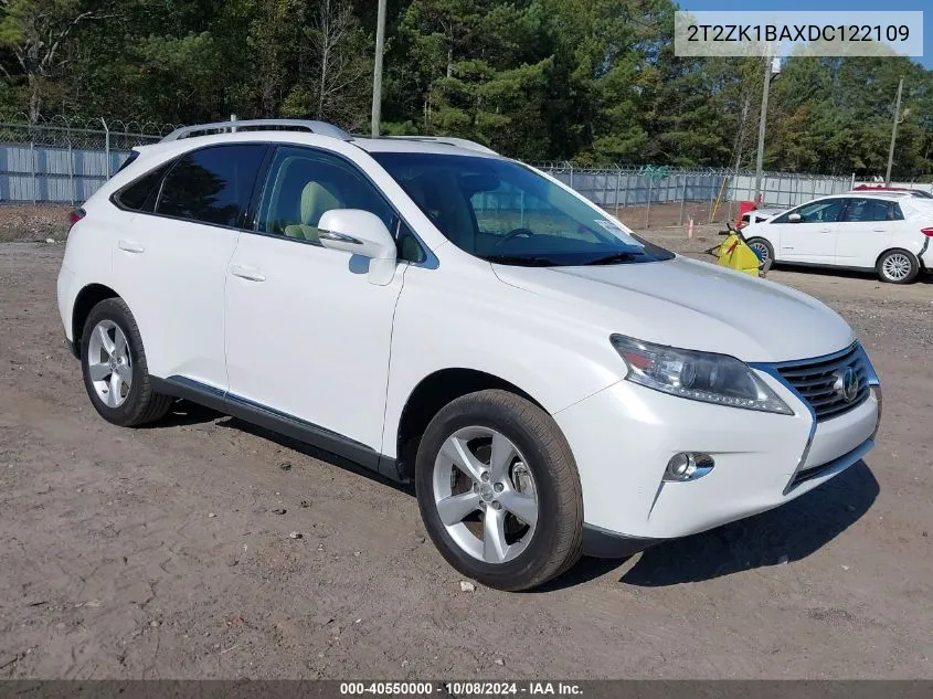 2013 Lexus Rx 350 VIN: 2T2ZK1BAXDC122109 Lot: 40550000