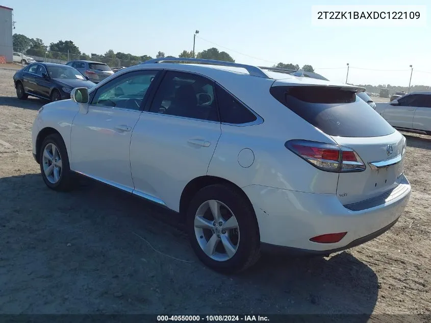 2013 Lexus Rx 350 VIN: 2T2ZK1BAXDC122109 Lot: 40550000