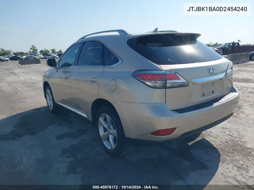 2013 Lexus Rx 350 VIN: JTJBK1BA0D2454240 Lot: 40576172