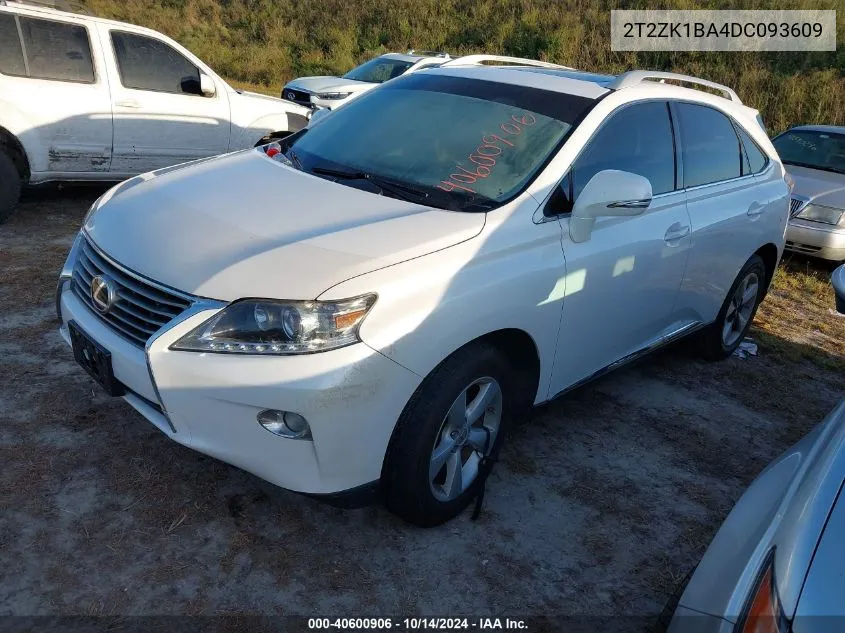 2013 Lexus Rx 350 VIN: 2T2ZK1BA4DC093609 Lot: 40600906