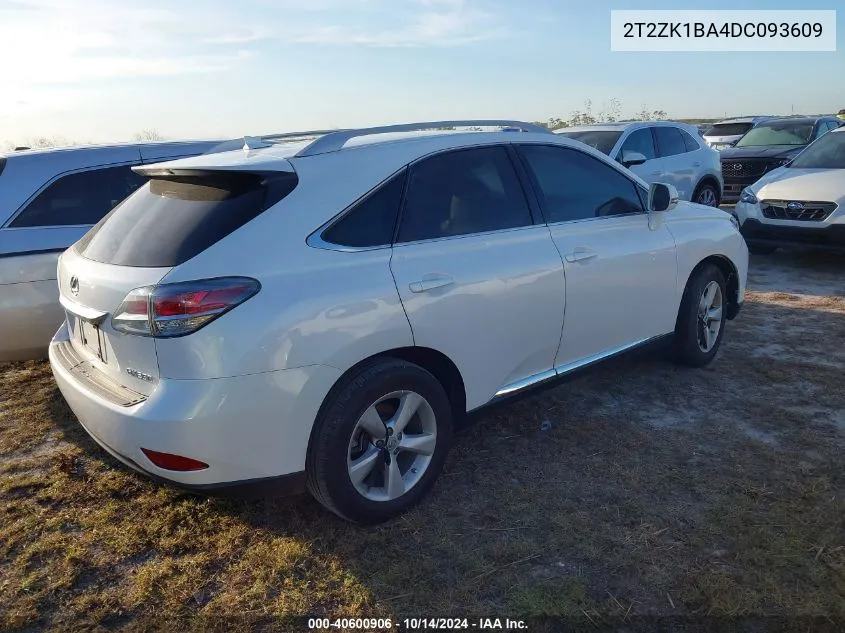 2013 Lexus Rx 350 VIN: 2T2ZK1BA4DC093609 Lot: 40600906