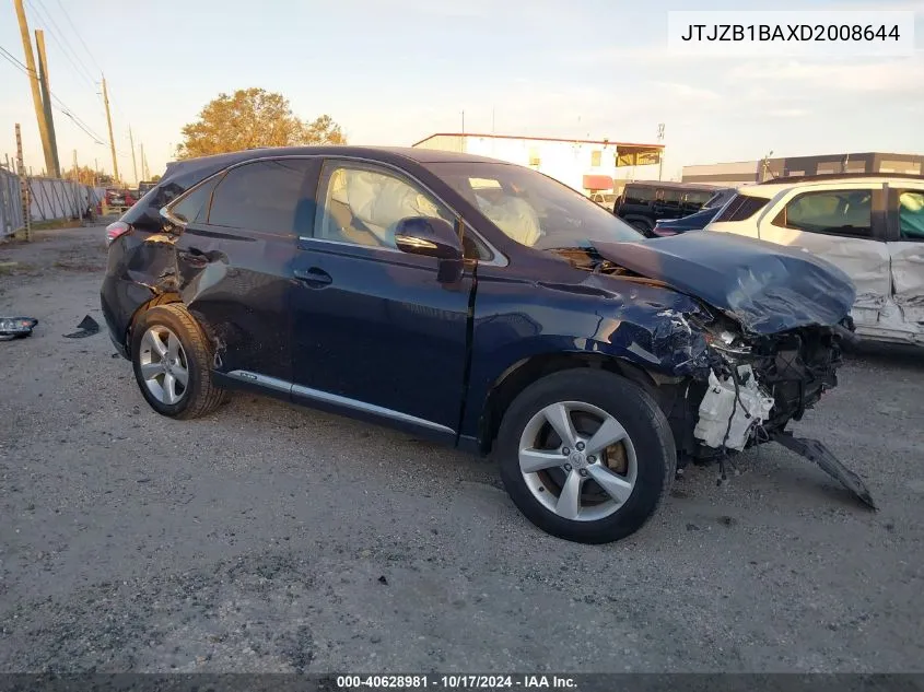 2013 Lexus Rx 450H VIN: JTJZB1BAXD2008644 Lot: 40628981