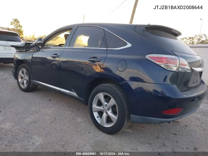 2013 Lexus Rx 450H VIN: JTJZB1BAXD2008644 Lot: 40628981