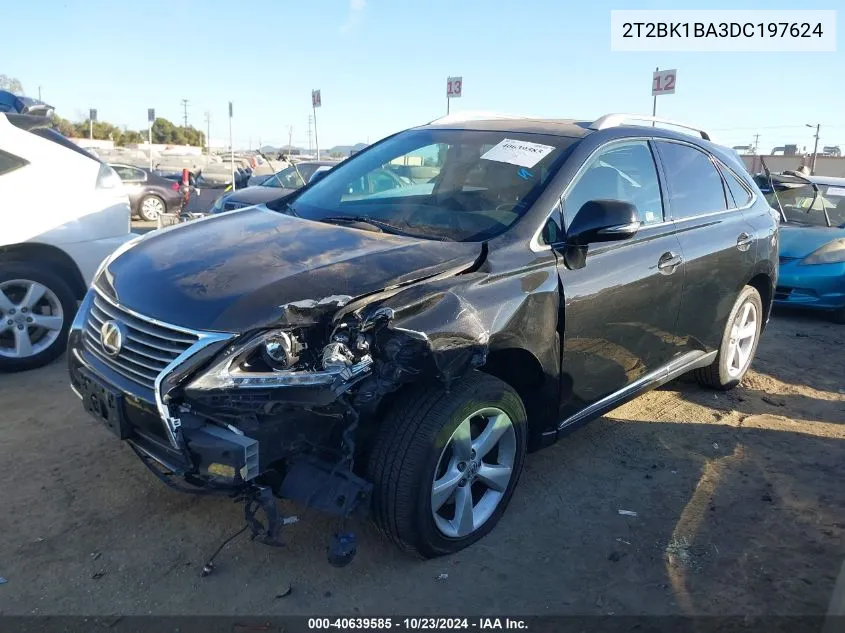 2013 Lexus Rx 350 VIN: 2T2BK1BA3DC197624 Lot: 40639585