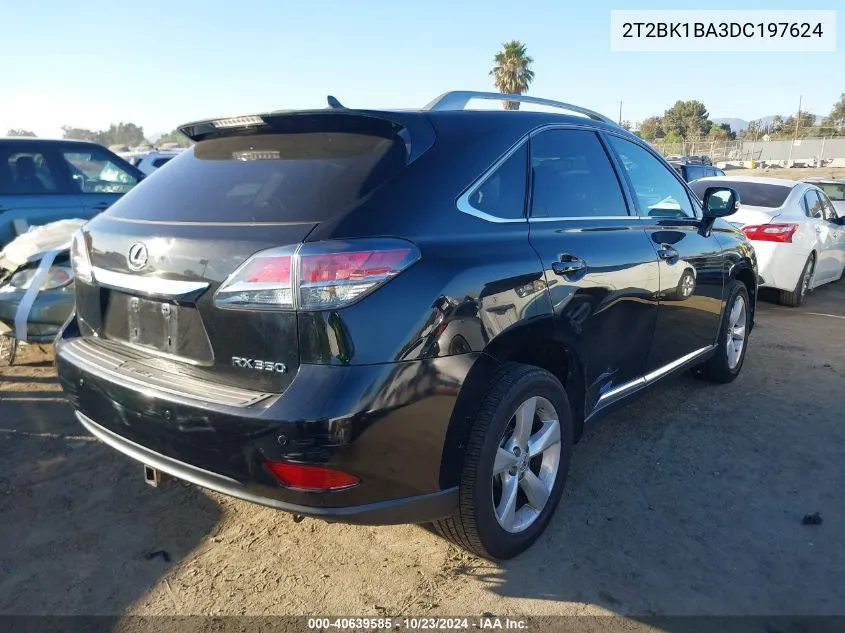 2013 Lexus Rx 350 VIN: 2T2BK1BA3DC197624 Lot: 40639585