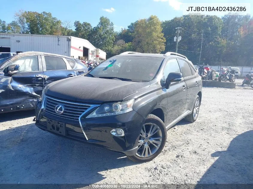 2013 Lexus Rx 450H VIN: JTJBC1BA4D2436286 Lot: 40650330