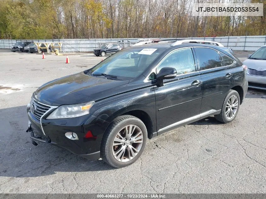 2013 Lexus Rx 450H VIN: JTJBC1BA5D2053554 Lot: 40663277