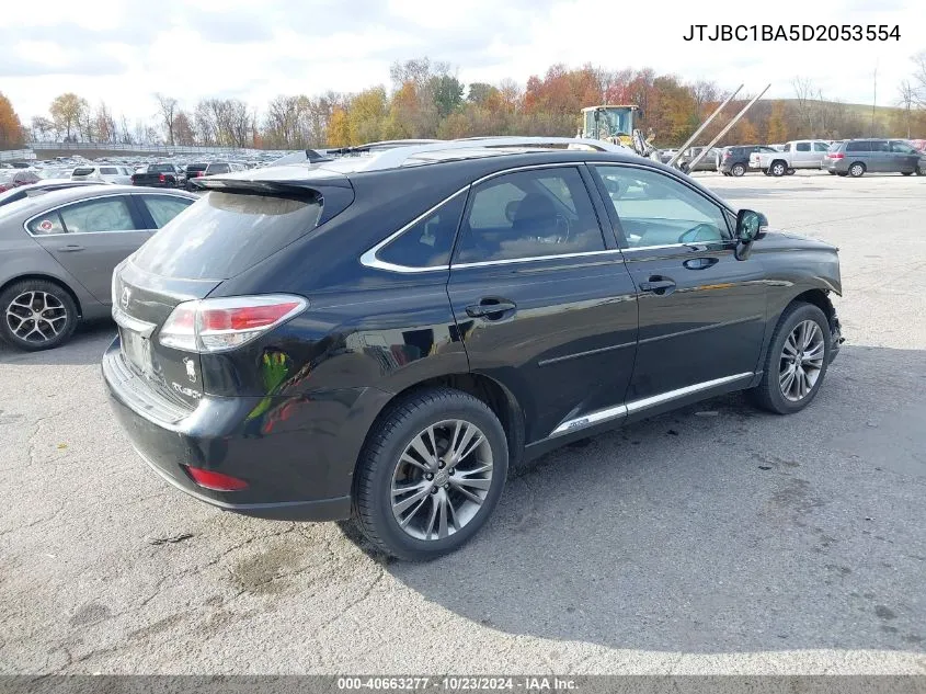 2013 Lexus Rx 450H VIN: JTJBC1BA5D2053554 Lot: 40663277