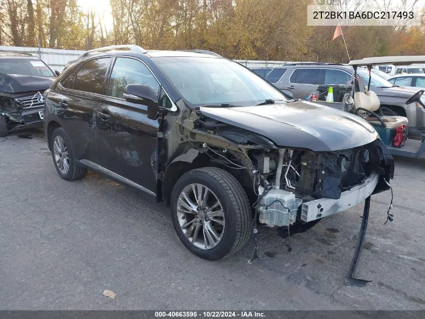 2013 Lexus Rx 350 VIN: 2T2BK1BA6DC217493 Lot: 40663595