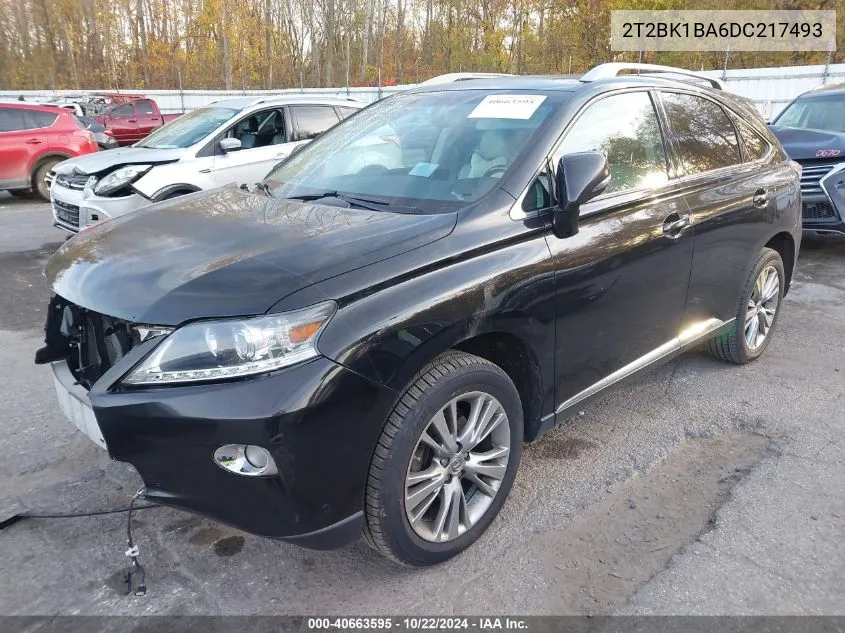 2013 Lexus Rx 350 VIN: 2T2BK1BA6DC217493 Lot: 40663595