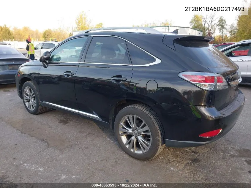 2013 Lexus Rx 350 VIN: 2T2BK1BA6DC217493 Lot: 40663595