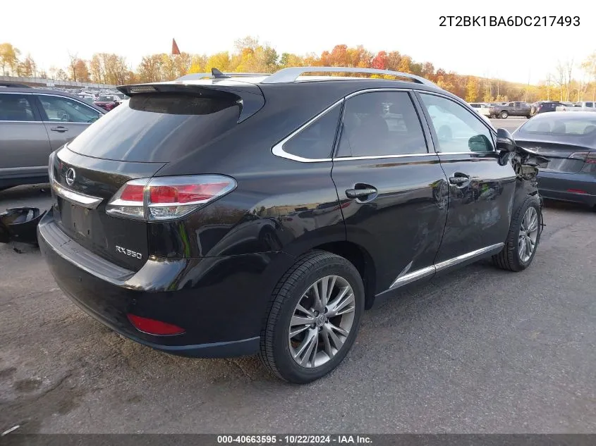 2013 Lexus Rx 350 VIN: 2T2BK1BA6DC217493 Lot: 40663595