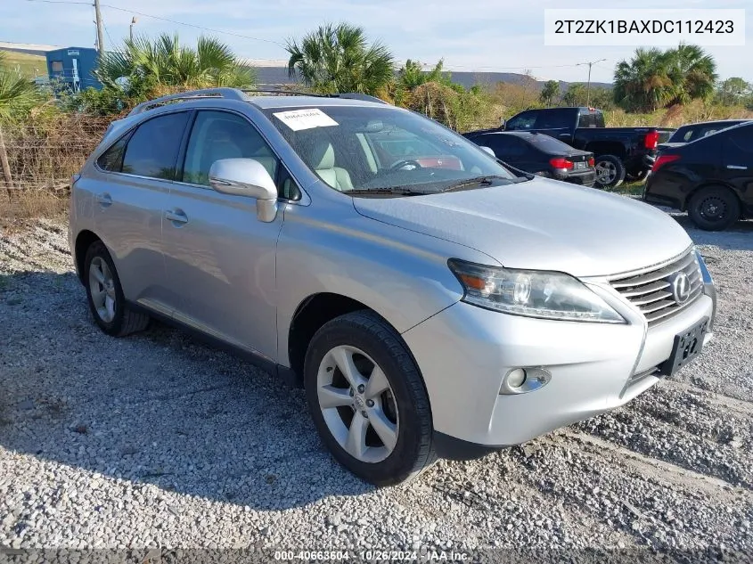 2013 Lexus Rx 350 VIN: 2T2ZK1BAXDC112423 Lot: 40663604