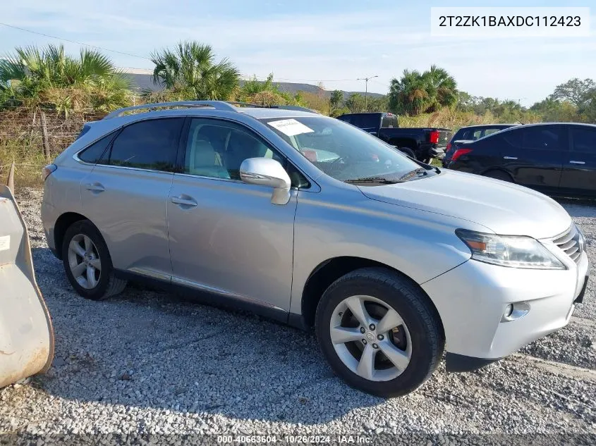 2013 Lexus Rx 350 VIN: 2T2ZK1BAXDC112423 Lot: 40663604