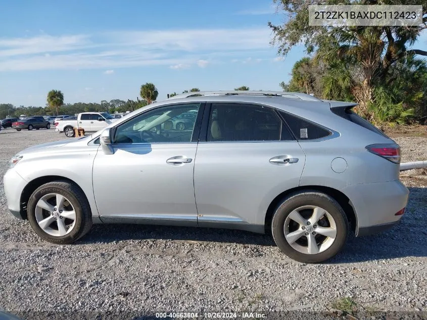 2013 Lexus Rx 350 VIN: 2T2ZK1BAXDC112423 Lot: 40663604