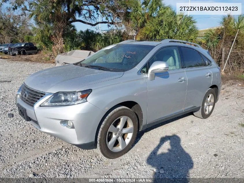 2013 Lexus Rx 350 VIN: 2T2ZK1BAXDC112423 Lot: 40663604