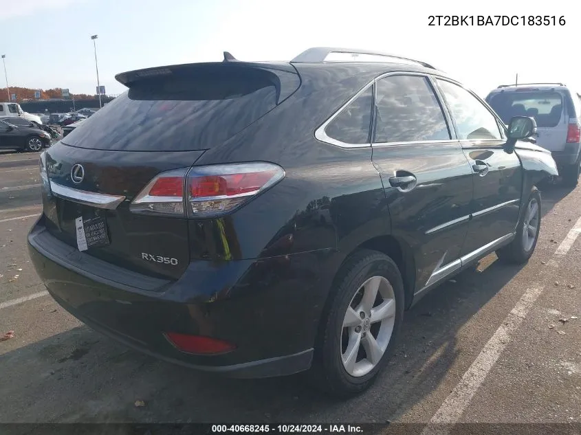 2013 Lexus Rx 350 VIN: 2T2BK1BA7DC183516 Lot: 40668245