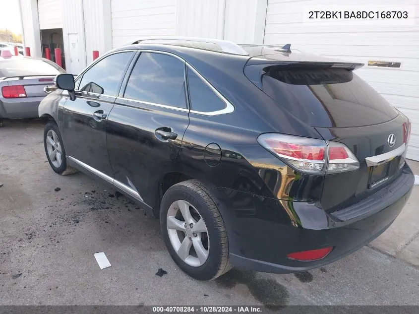 2013 Lexus Rx 350 VIN: 2T2BK1BA8DC168703 Lot: 40708284