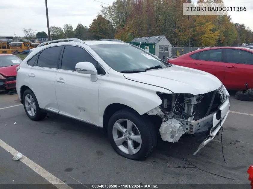 2013 Lexus Rx 350 VIN: 2T2BK1BA8DC211386 Lot: 40738590