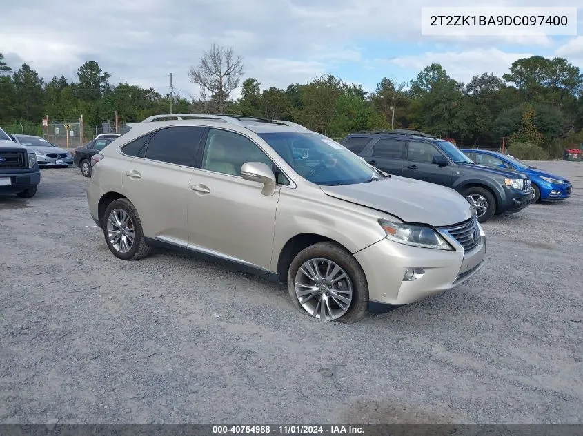 2013 Lexus Rx 350 VIN: 2T2ZK1BA9DC097400 Lot: 40754988