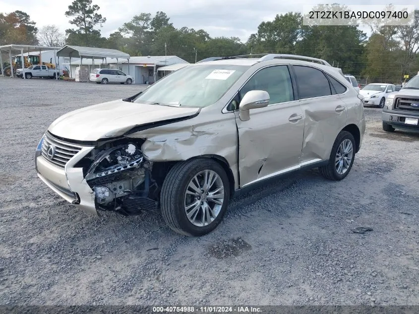 2013 Lexus Rx 350 VIN: 2T2ZK1BA9DC097400 Lot: 40754988