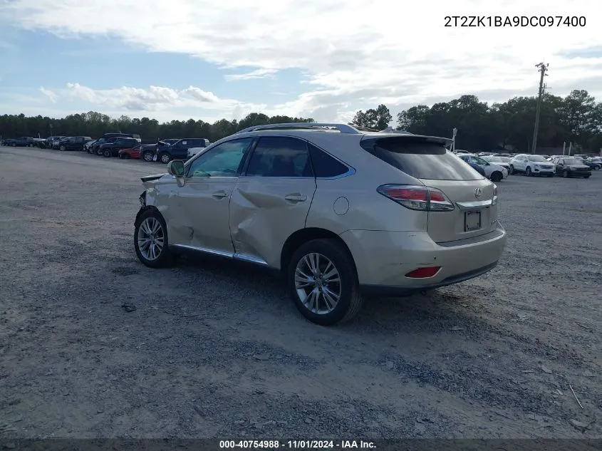 2013 Lexus Rx 350 VIN: 2T2ZK1BA9DC097400 Lot: 40754988