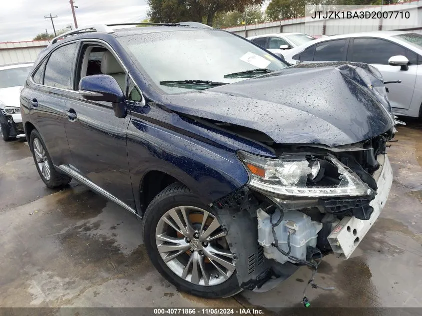 2013 Lexus Rx 350 VIN: JTJZK1BA3D2007710 Lot: 40771866