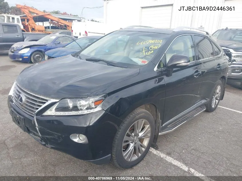 2013 Lexus Rx 450H VIN: JTJBC1BA9D2446361 Lot: 40786969