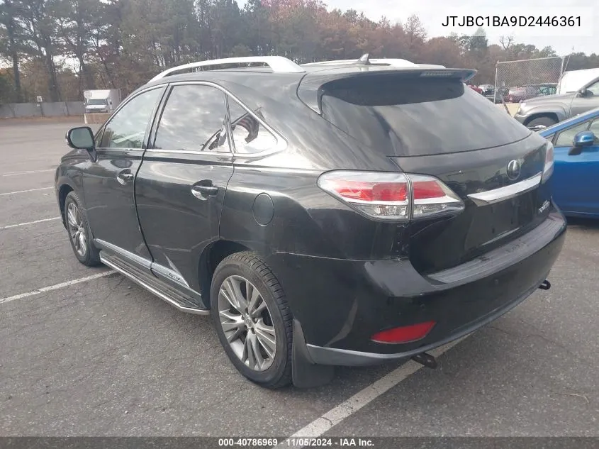 2013 Lexus Rx 450H VIN: JTJBC1BA9D2446361 Lot: 40786969