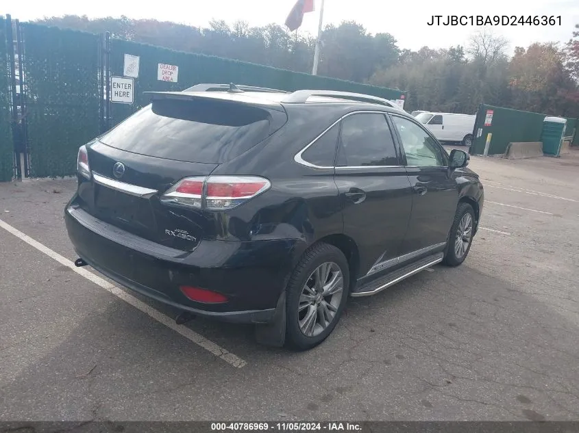 2013 Lexus Rx 450H VIN: JTJBC1BA9D2446361 Lot: 40786969